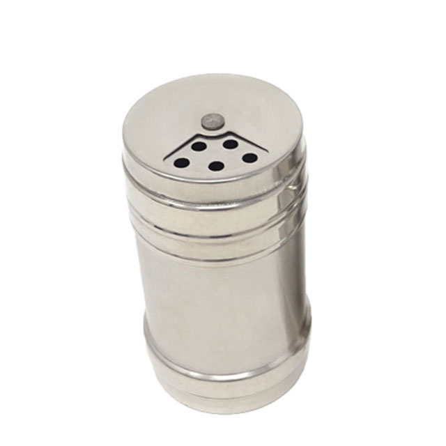 ادویه پاش استوانه ای استیل سایز کوچک کد 04