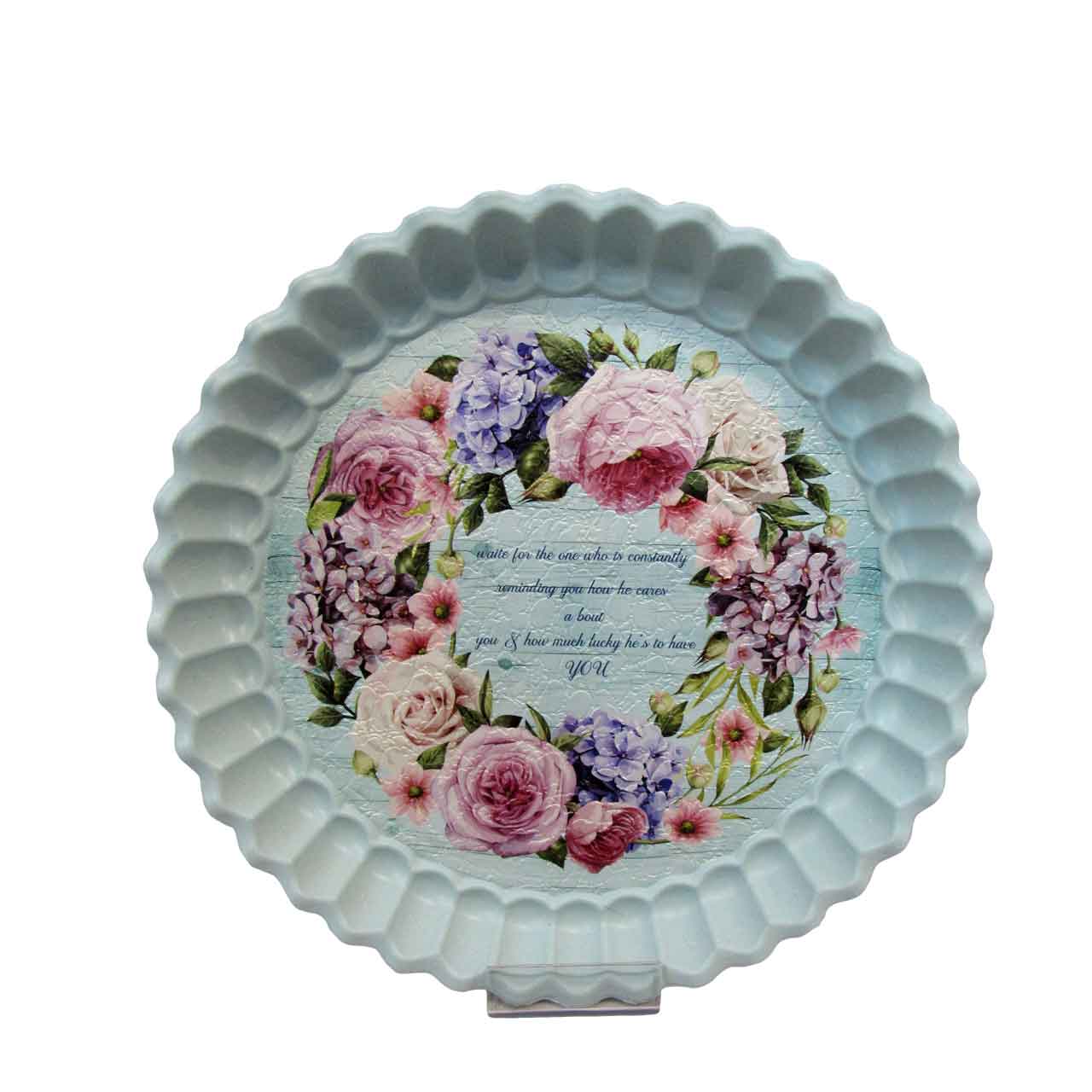 سینی پلاستیک گرد کاوه پلاست مدل لب گنکره سایز کوچک کد 331