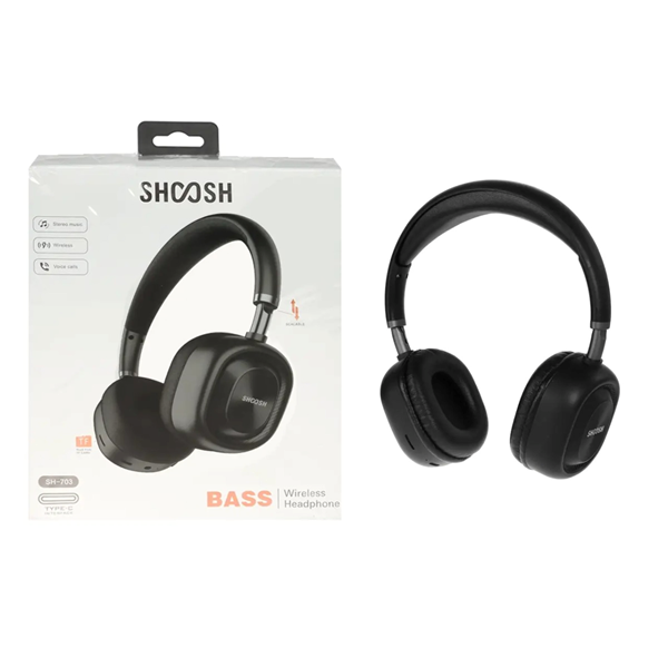 هدفون بی سیم Shoosh مدل SH-703 - مشکی - SMO