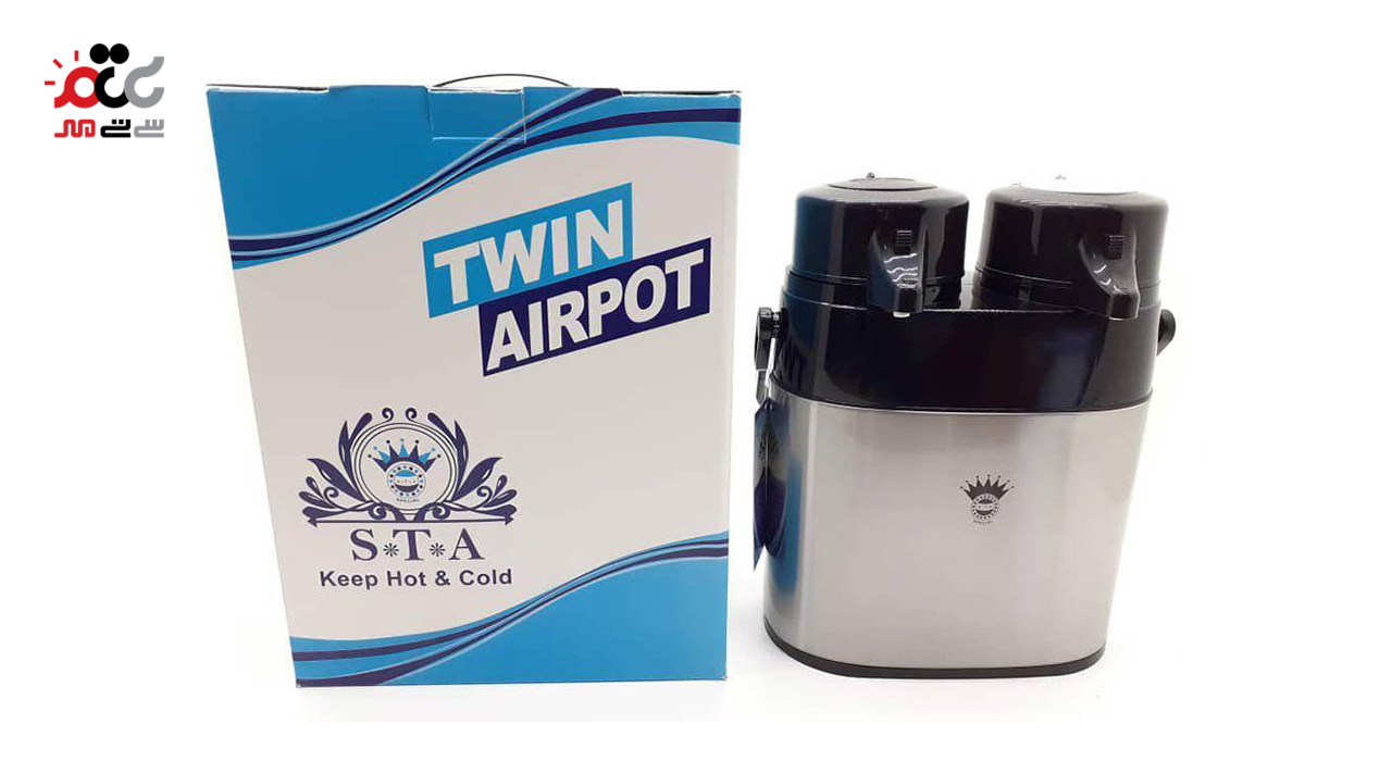 فلاسک دوقلو علقمه ظرفیت 2.6 لیتر کد 4422