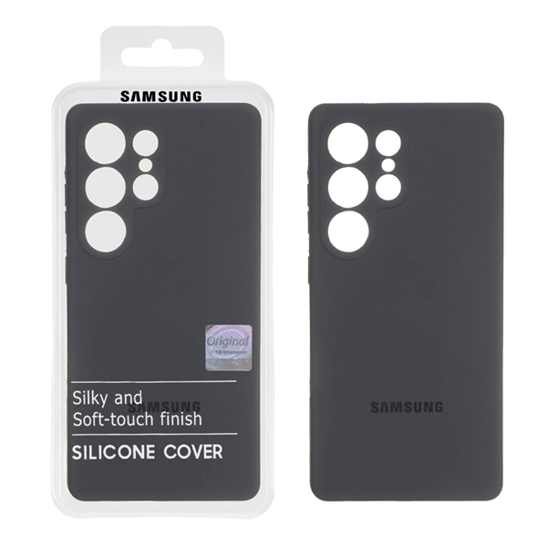 قاب سیلیکونی پاک کنی اورجینال Master Quality مدل Samsung Galaxy S25 Ultra - خاکستری (پک دار)