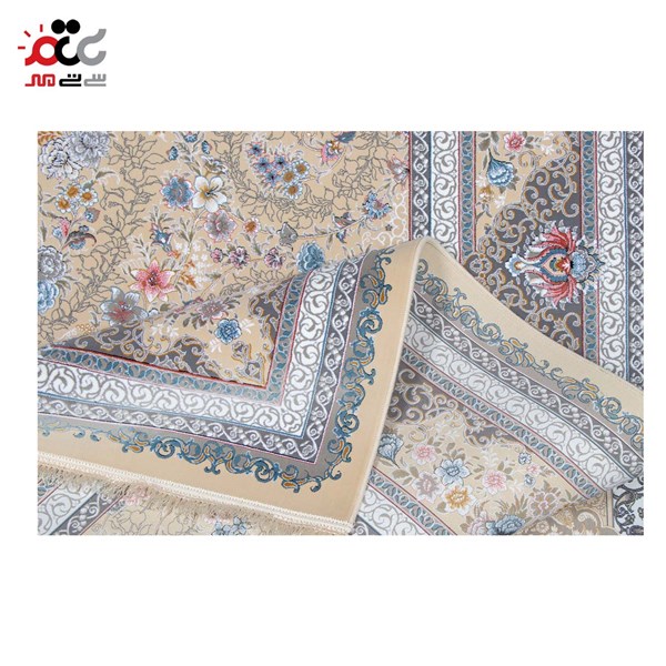  فرش ماشینی طرح بژ کد 1433
