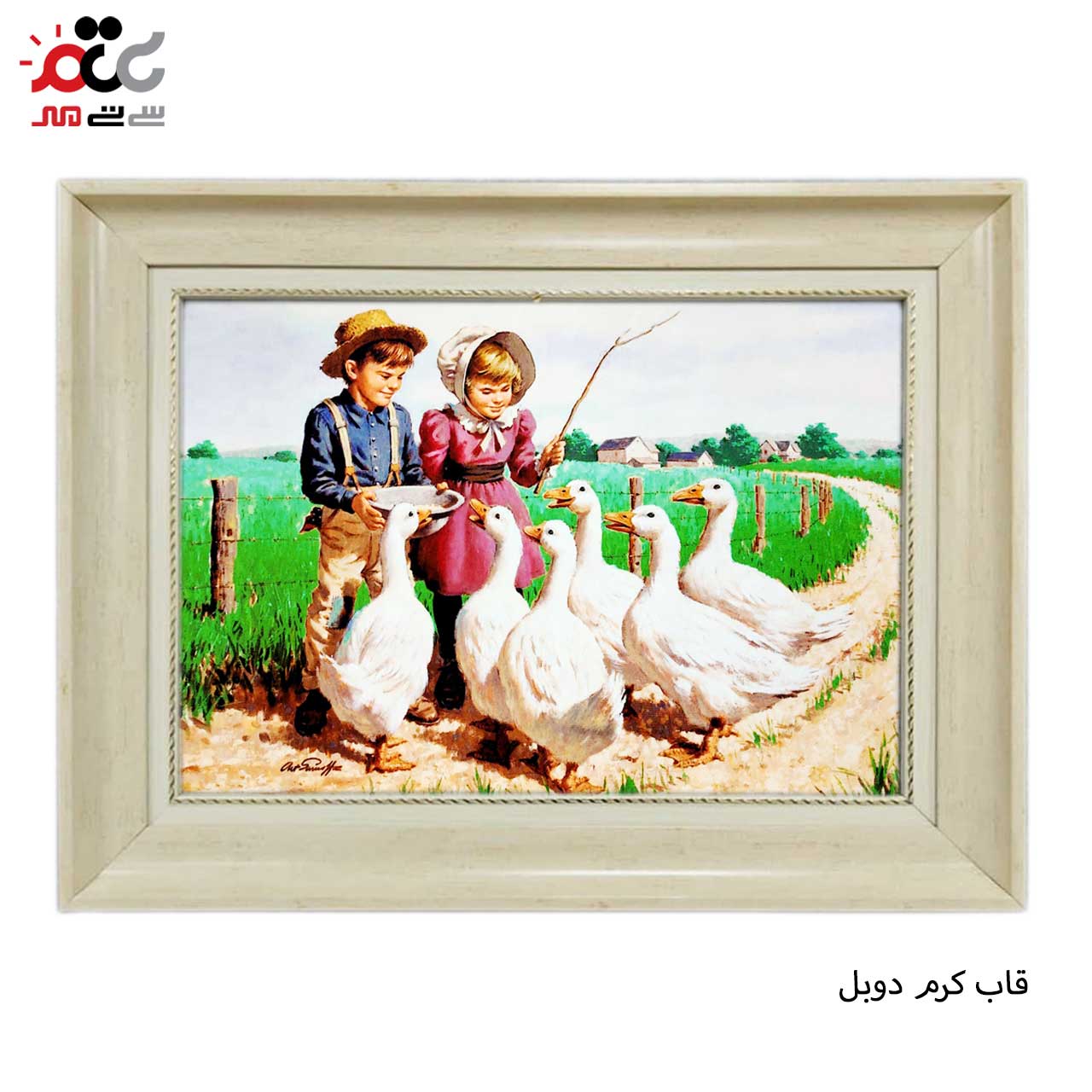 تابلو فرش چاپی طرح کودکان کد 13318 سایز 50×35 سانتی متری