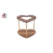 بار گیلاسه چوبی طرح قلب کد 1742