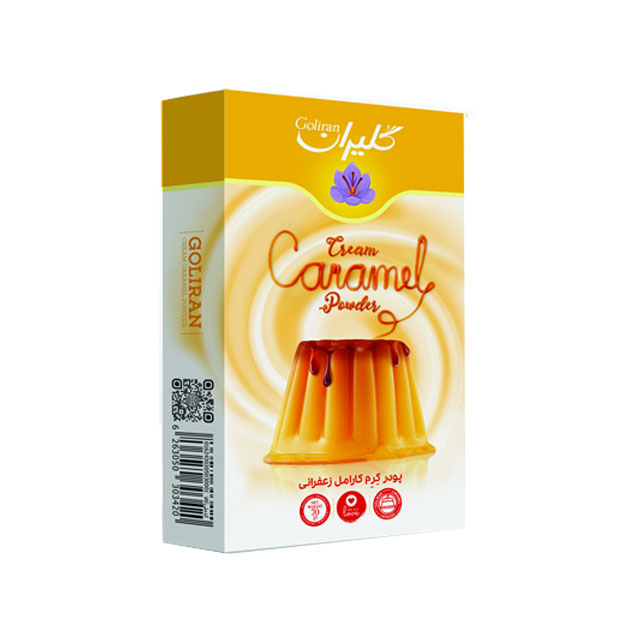 پودر کرم کارامل زعفرانی گلیران 70 گرمی