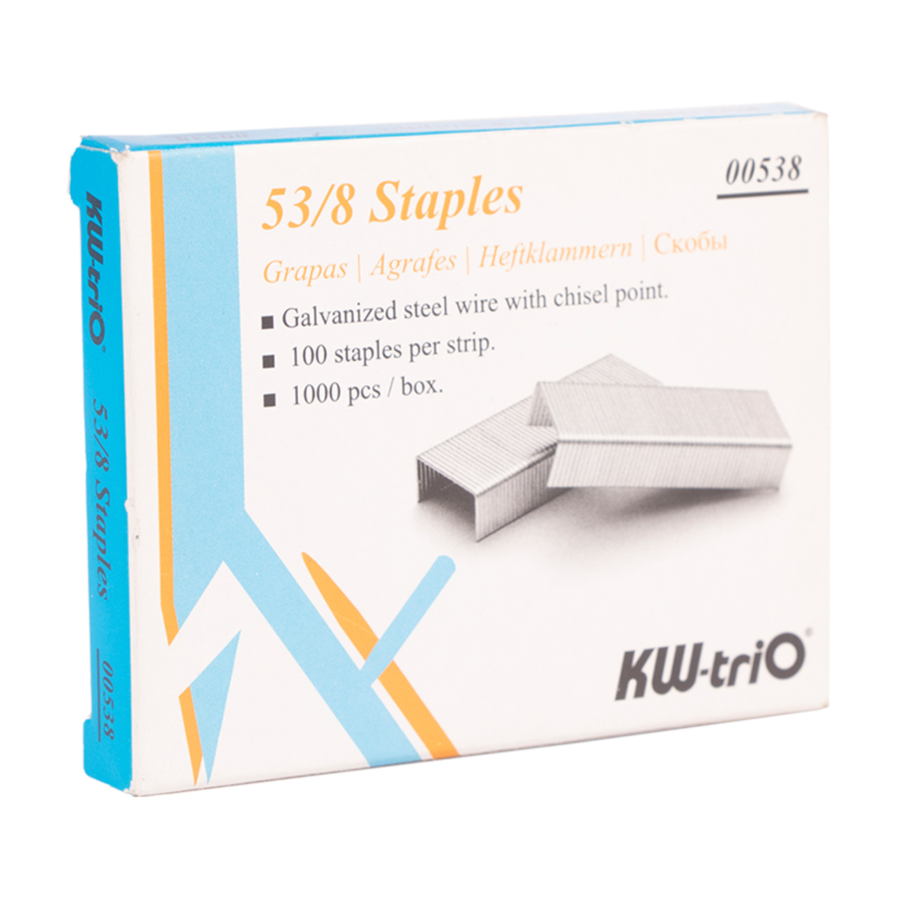 سوزن منگنه کی دبلیو تریو سایز 53/8 بسته 1000 عددی