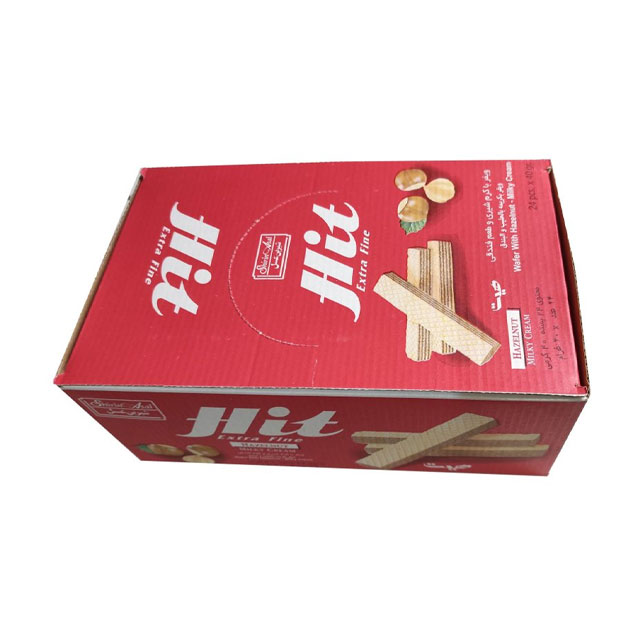 ویفر با کرم فندق هیت شیرین عسل  40 گرمی بسته 24 عددی