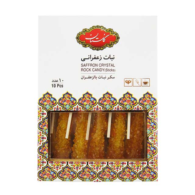 نبات نی دار زعفرانی گلستان  بسته 10 عددی