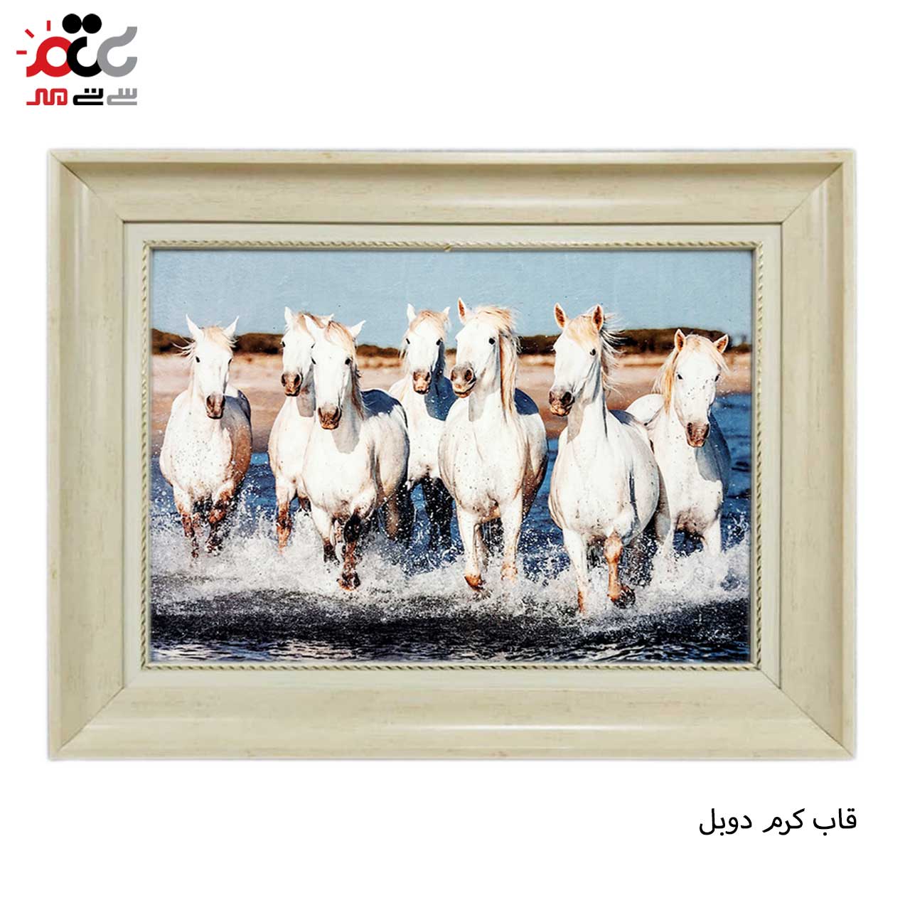 تابلو فرش چاپی طرح اسب کد 14048 سایز 100×50 سانتی متری