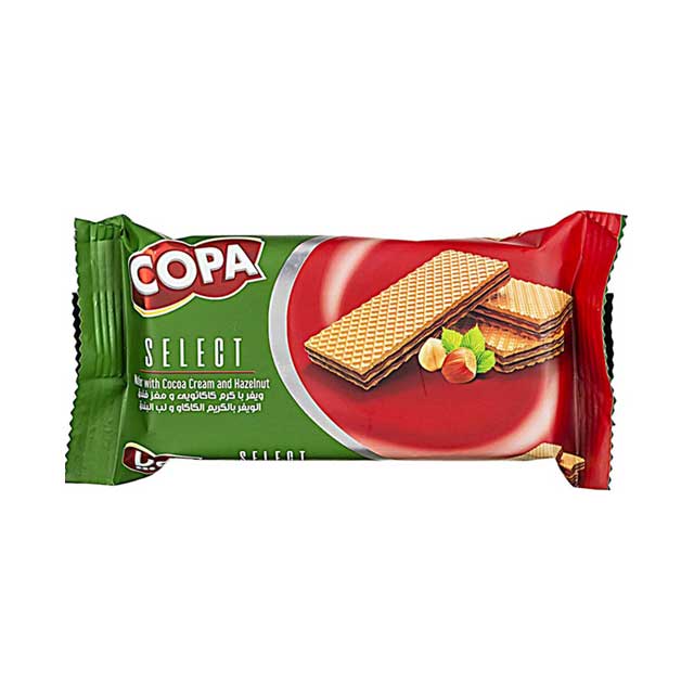 ویفر کرم کاکائویی و مغز فندق کوپا 48 گرمی