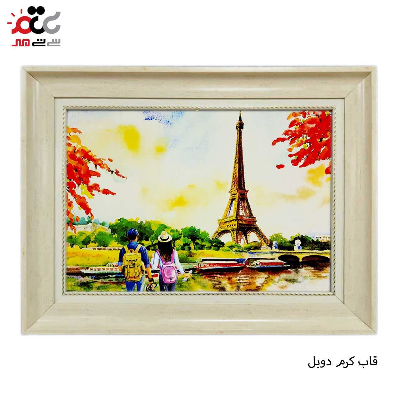 تابلو فرش چاپی طرح ایفل کد 10115 سایز 50×35 سانتی متری