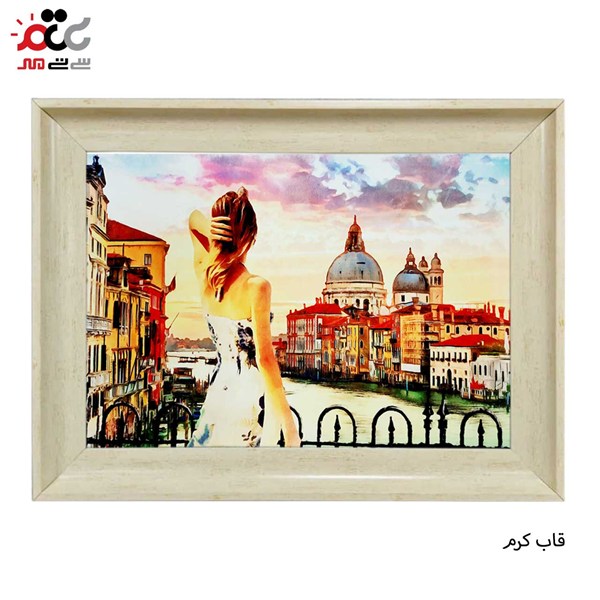 تابلو فرش طرح بانو کد 10200 سایز 100×70 سانتی متری