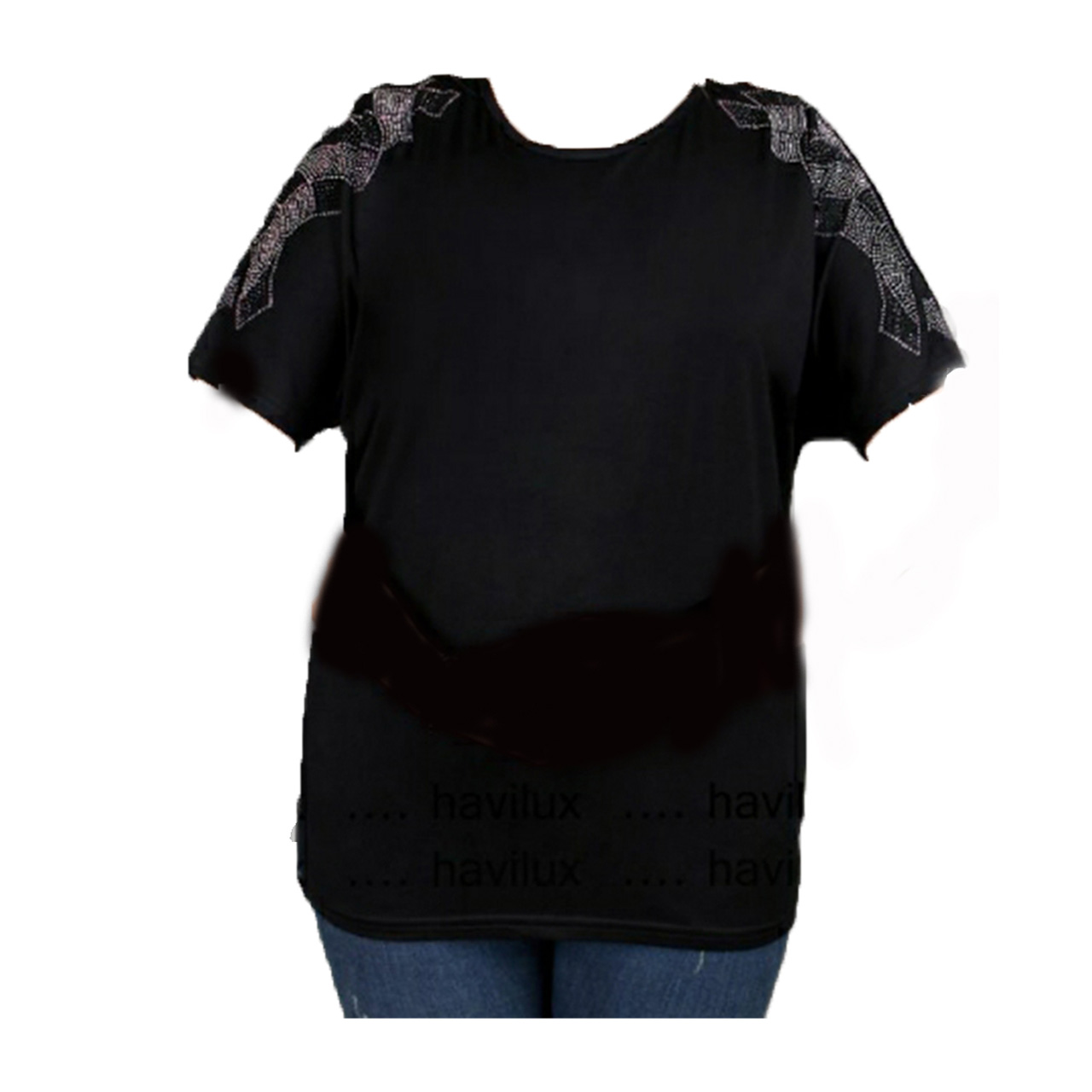 تیشرت زنانه ویسکوز قواره دار