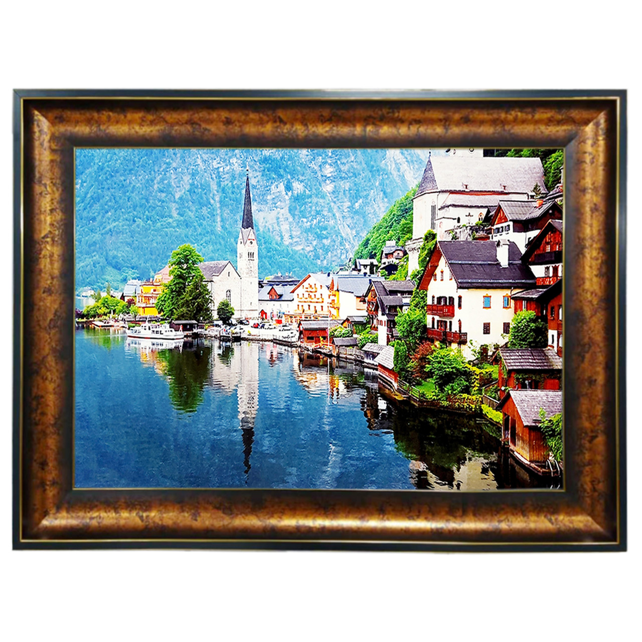 تابلو فرش چاپی طرح منظره کد 10023 سایز 100×50 سانتی متری