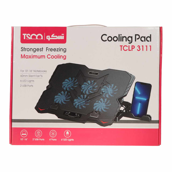 پایه خنک کننده لپ تاپ TSCO مدل TCLP 3111 - مشکی