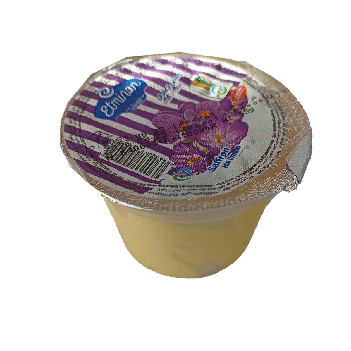 بستنی لیوانی زعفرانی اطمینان 55 گرمی