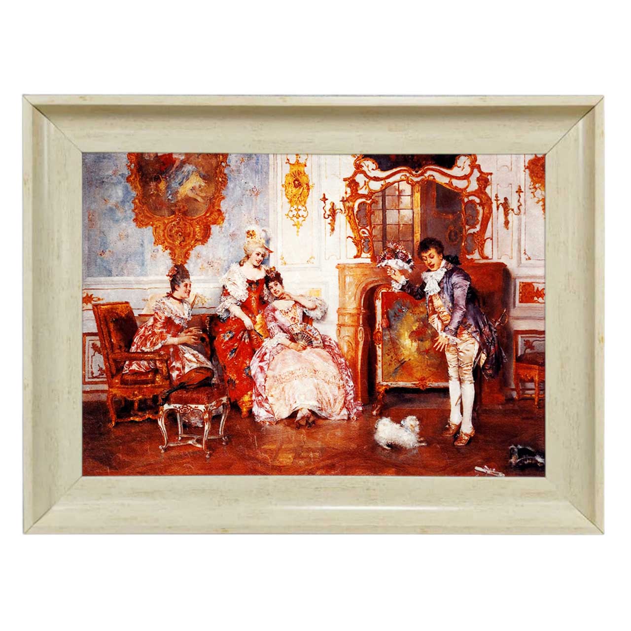 تابلو فرش چاپی طرح قصر کد 11065 سایز 70×50 سانتی متری