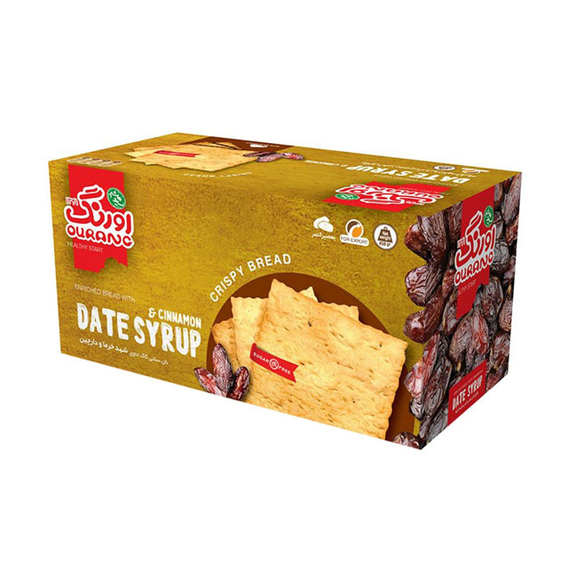 نان بیسکوئیت سنتی با شیره خرما و دارچین اورنگ 380 گرمی