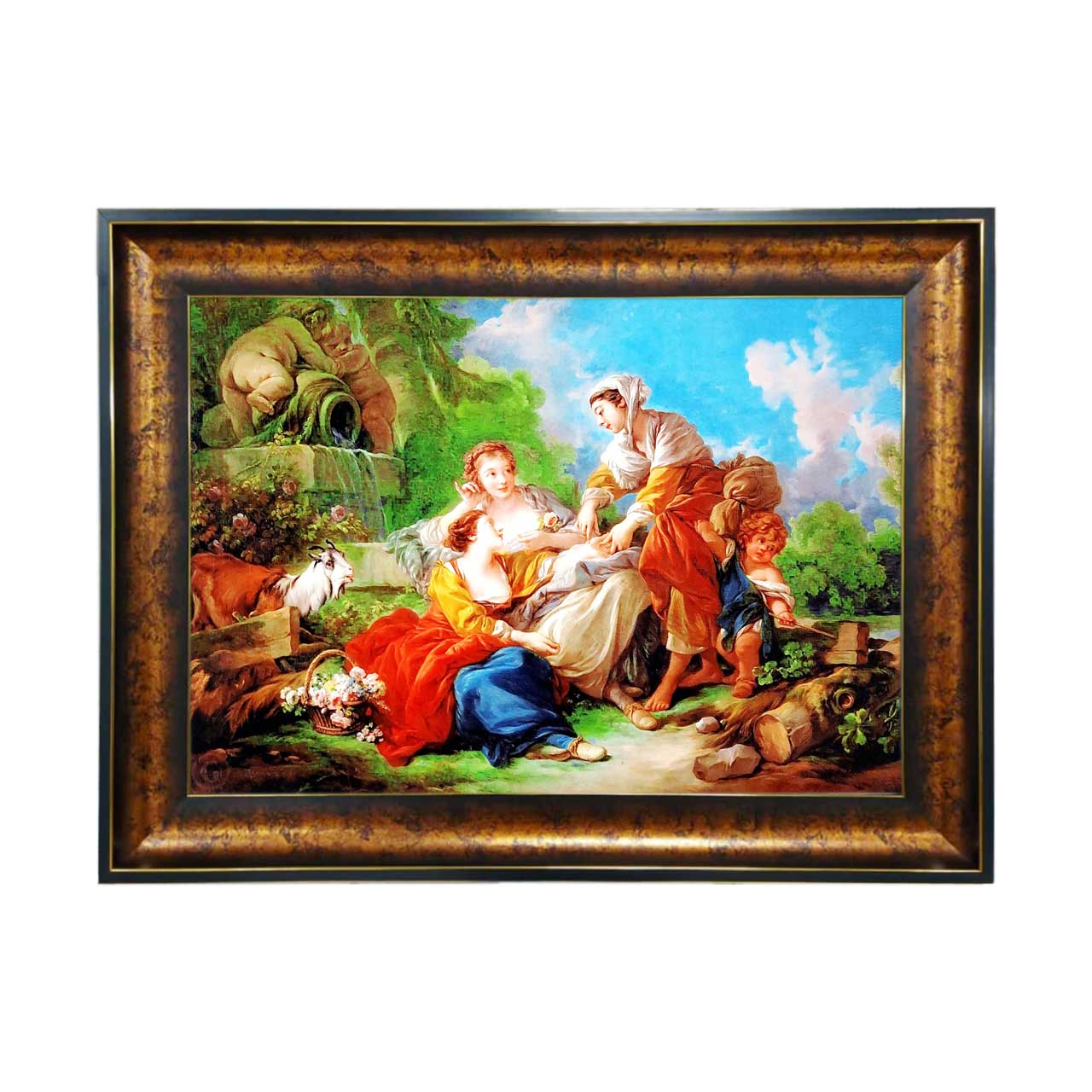 تابلو فرش چاپی طرح پیک نیک کد 11040 سایز 50×35 سانتی متری