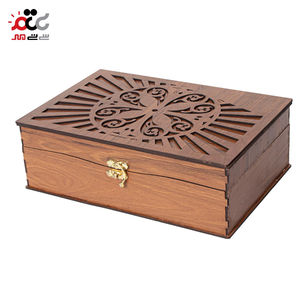 باکس چای چوبی مدل 8 خانه