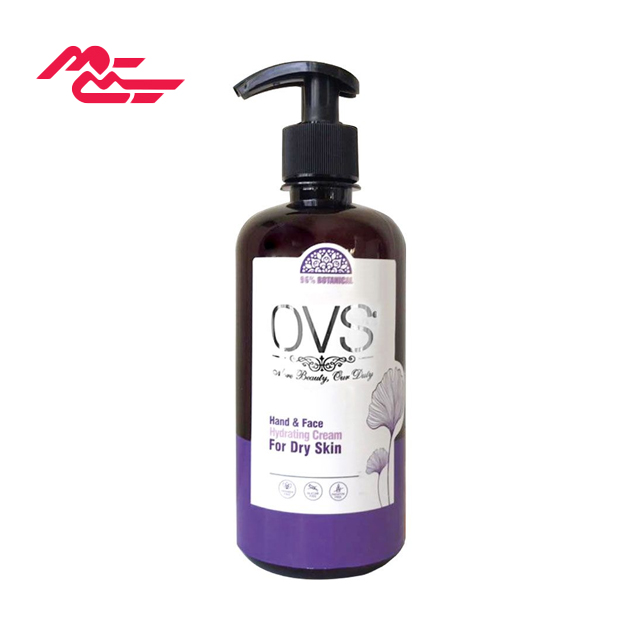 کرم پمپی آبرسان او وی اس مدل گل بنفشه مناسب پوست خشک 500 میلی لیتری