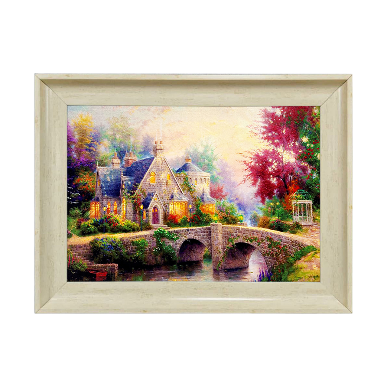 تابلو فرش چاپی طرح منظره کد 10111 سایز 50×35 سانتی متری