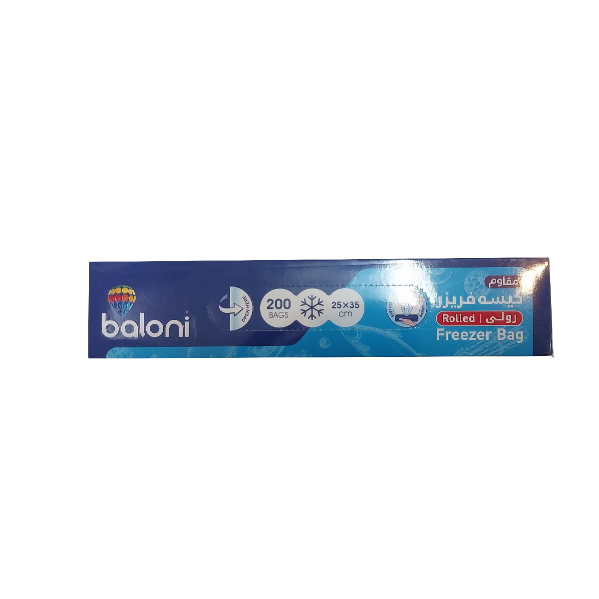 کیسه فریزر رولی بالونی سایز 25×35 سانتی متر 