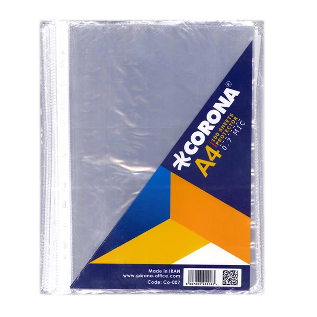 کاور کاغذ A4 کرونا بسته 100 عددی