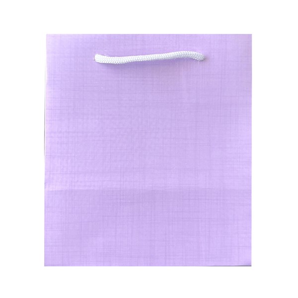 ساک هدیه کرافت یاسی  سایز 13.5×15×10 سانتی متر 