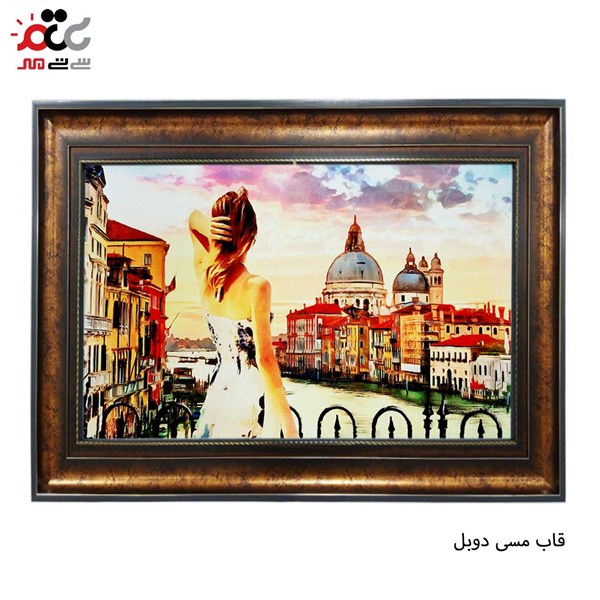 تابلو فرش طرح بانو کد 10200 سایز 100×70 سانتی متری