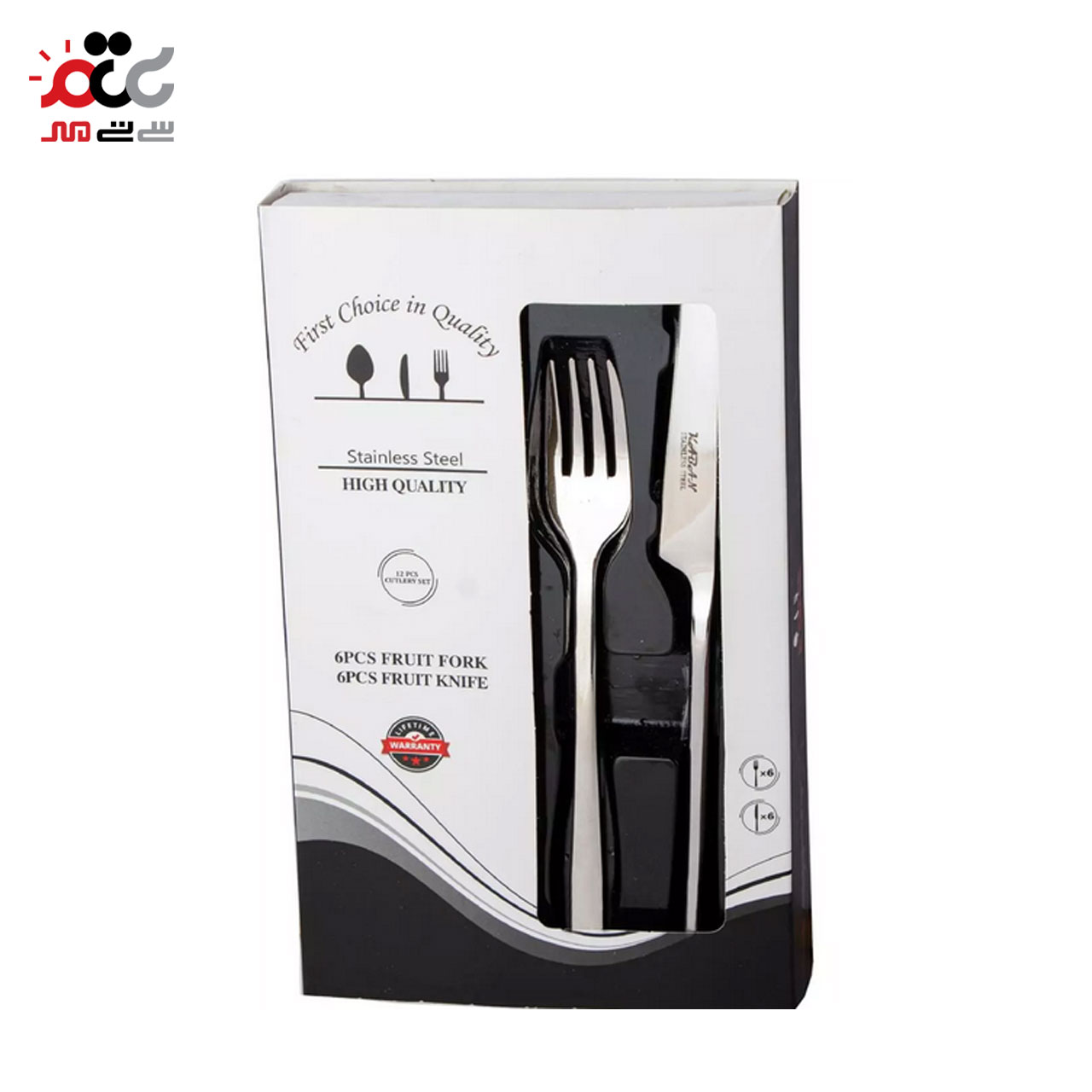 سرویس کارد و چنگال 12 پارچه کابان مدل شیکاگو