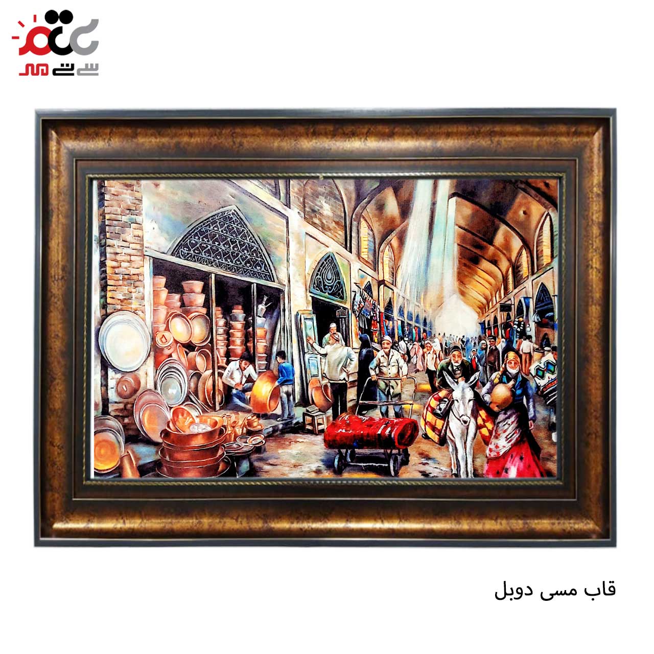 تابلو فرش طرح دار با قاب