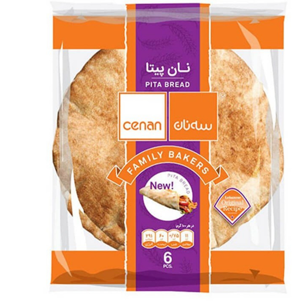 نان پیتا سه نان 370 گرمی