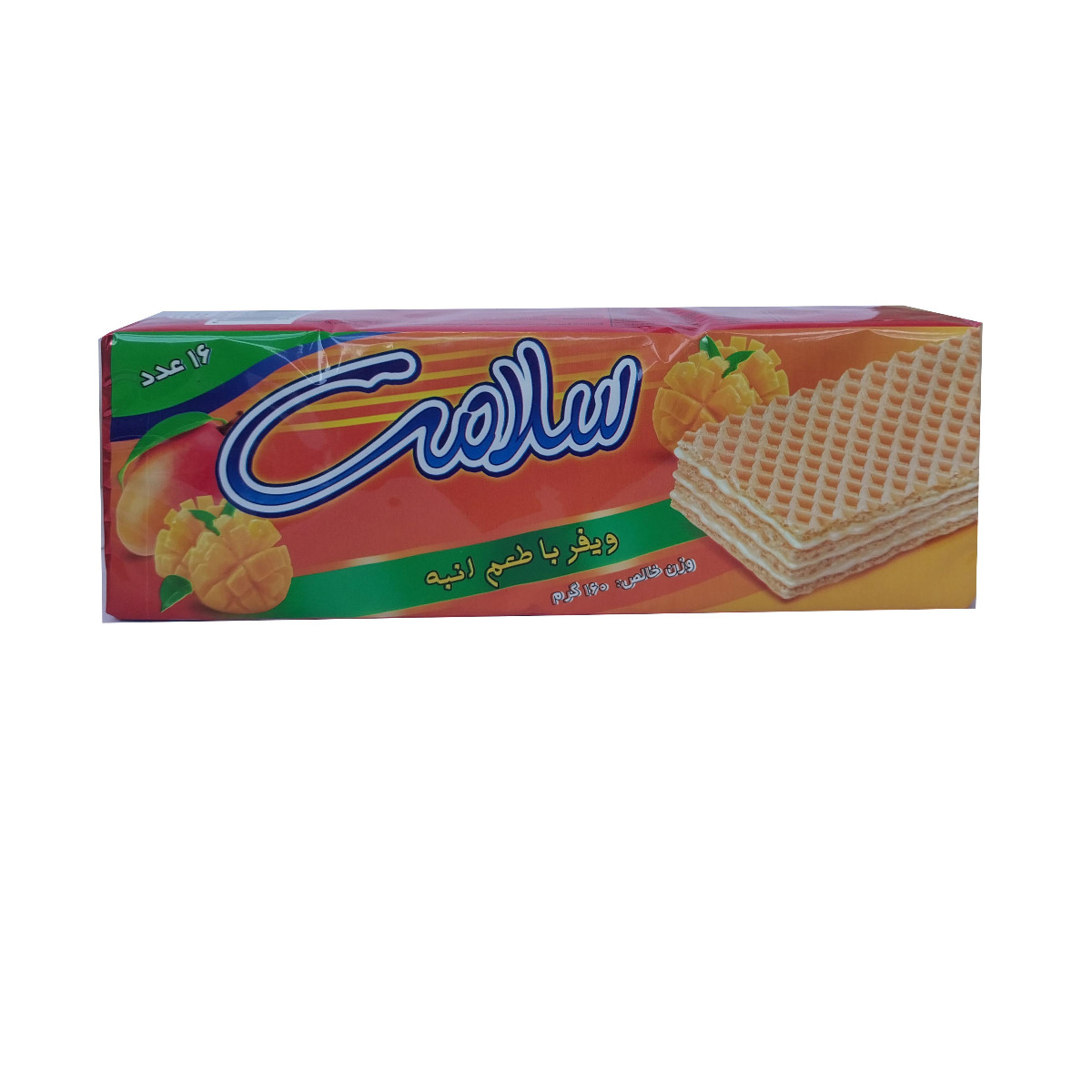 ویفر با طعم انبه سلامت 160 گرمی