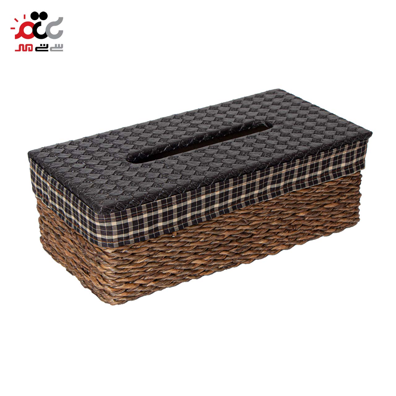 ست سطل و جا دستمال کاغذی مدل کنفی