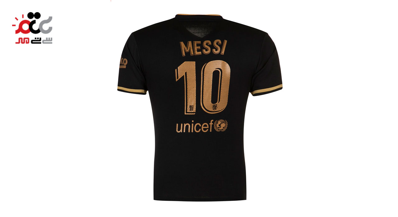 ست تی شرت و شلوارک ورزشی مردانه طرح بارسلونا دوم مدل 2021