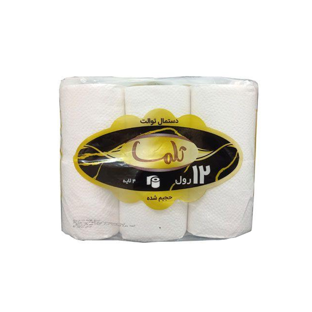 خرید ارزان دستمال کاغذی دلسی توالت 12 قلو تلما