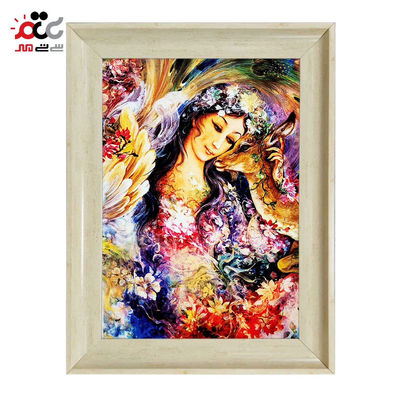 تابلو فرش چاپی طرح مینیاتوری کد 16028 سایز 70×100 سانتی متری