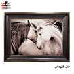 تابلو فرش چاپی طرح اسب کد 14054 سایز 100×70 سانتی متری