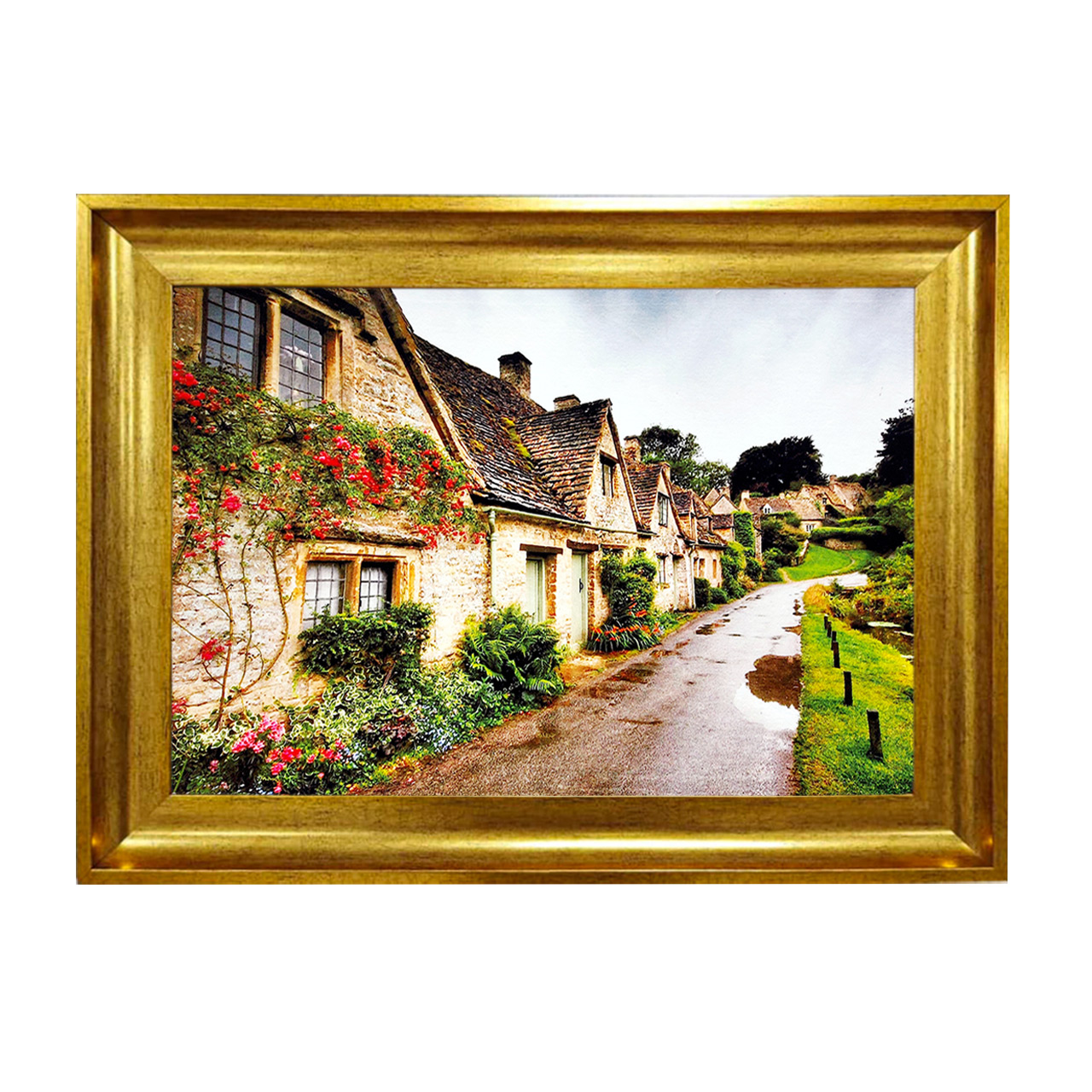 تابلو فرش چاپی طرح جاده کد 10002 سایز 50×50 سانتی متری