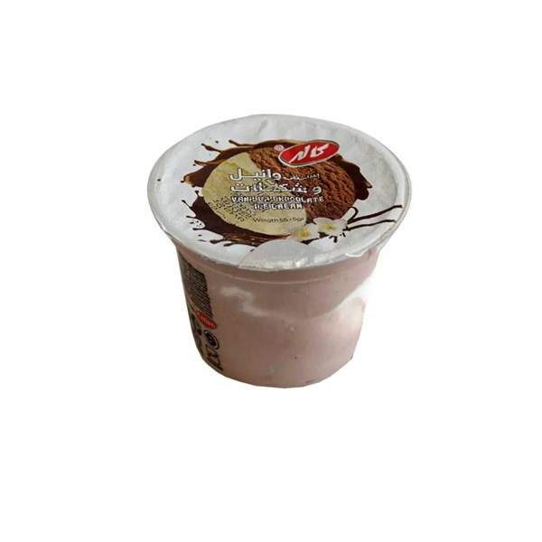 بستنی وانیل و شکلات کاله 60 گرمی