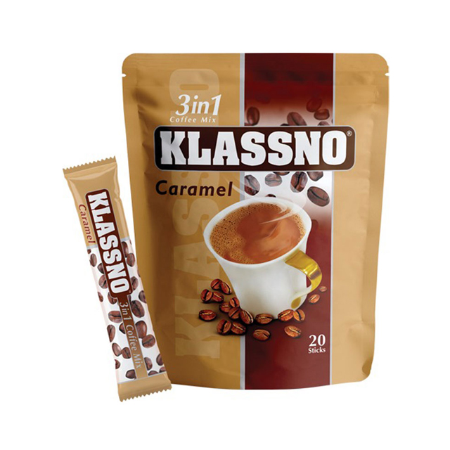 پودر  کافی میکس 3 در 1 کارامل کلاسنو بسته 20 عددی