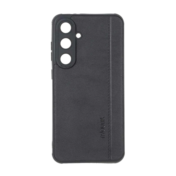 قاب طرح چرم RYOURK مدل Samsung Galaxy S24 FE - مشکی