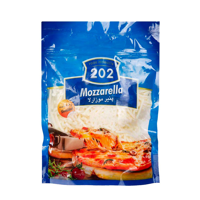 پنیر موزارلا رنده شده 202 مقدار 500 گرمی