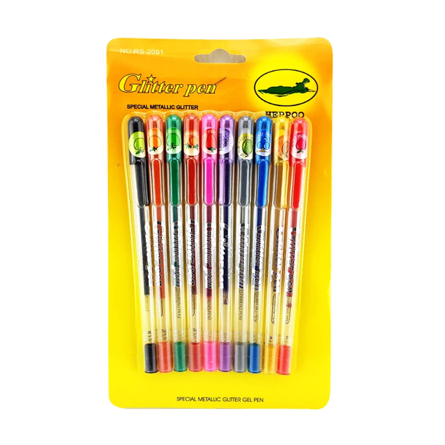 خودکار  اکلیلی 10 رنگ مدل میوه ای