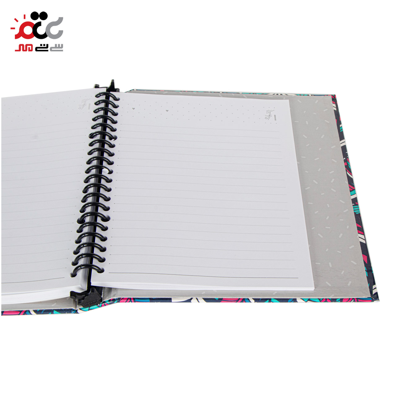 دفتر کلاسوری مدل قفل پلاستیکی سایز A5 تعداد 100 برگ