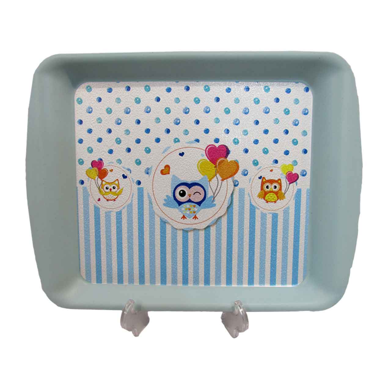 سینی پلاستیک مستطیل مدل نازگل سایز کوچک کد 160