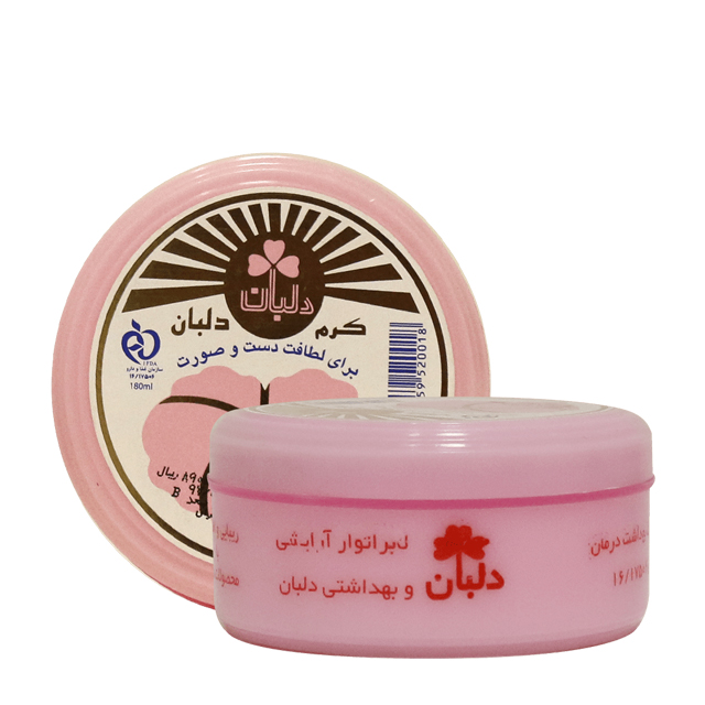 کرم نرم کننده دست و صورت دلبان 180 میلی لیتری