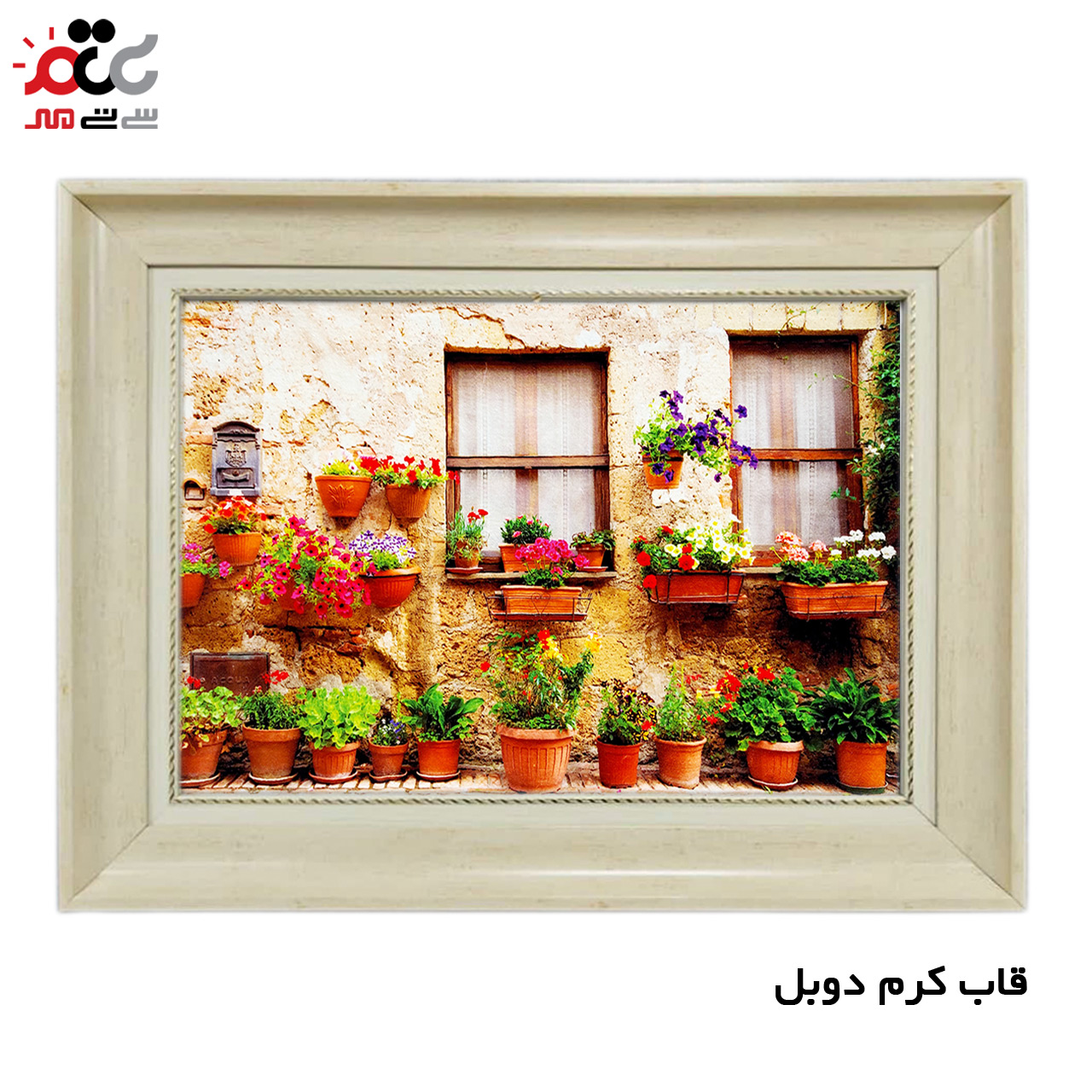 تابلو فرش چاپی طرح گلخانه کد 10182 سایز 70×50 سانتی متری