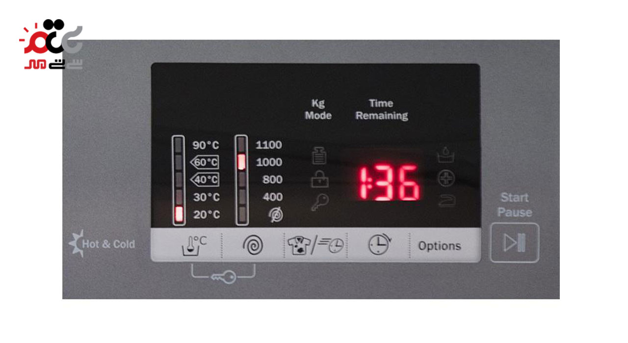 ماشین لباسشویی زیرووات مدل OZ-1184 ظرفیت 8 کیلو گرم